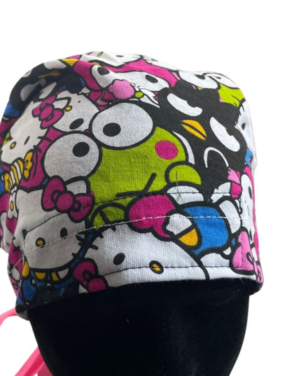 Gorro Quirúrgico - Hello Kitty - Rosa Liston