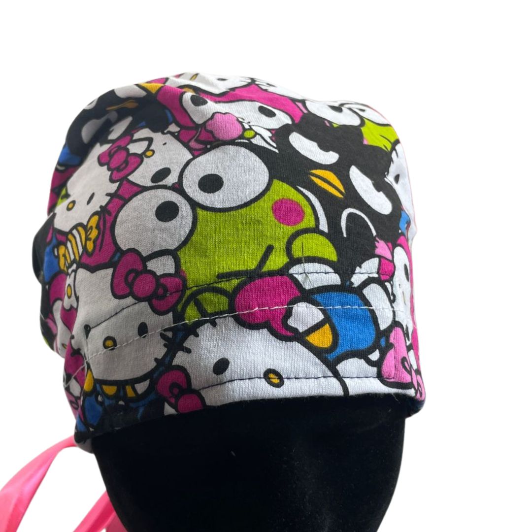Gorro Quirúrgico - Hello Kitty - Rosa Liston