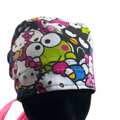 Gorro Quirúrgico - Hello Kitty - Rosa Liston