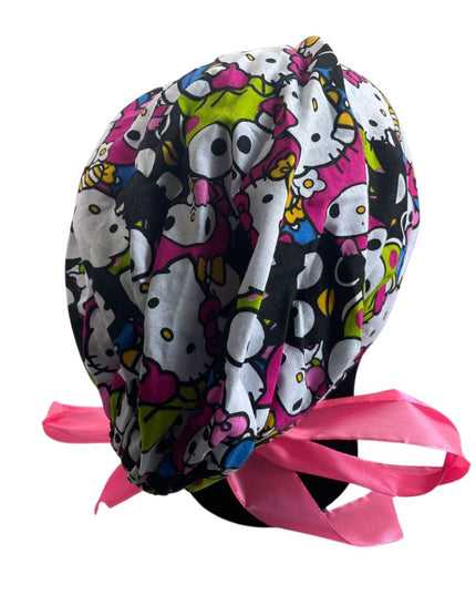 Gorro Quirúrgico - Hello Kitty - Rosa Liston