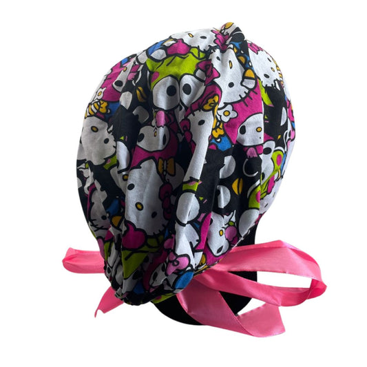 Gorro Quirúrgico - Hello Kitty - Rosa Liston