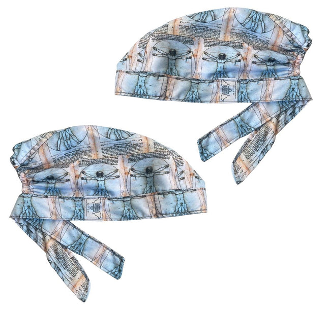Gorro Quirúrgico Medico - Anatomía Humana - Vesalius - Azul Claro