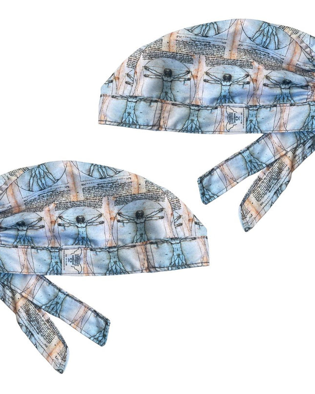 Gorro Quirúrgico Medico - Anatomía Humana - Vesalius - Azul Claro