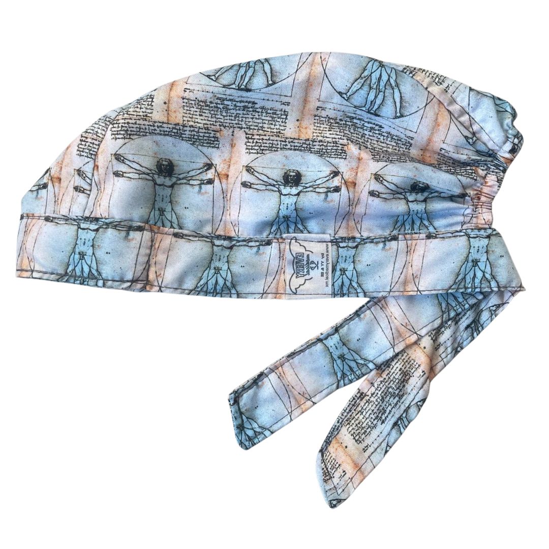 Gorro Quirúrgico Medico - Anatomía Humana - Vesalius - Azul Claro