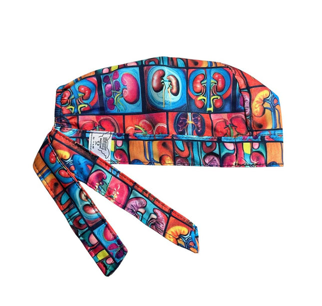 Gorro Medico Quirúrgico - Estampado - Riñon - Nefrologia