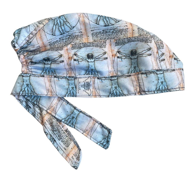 Gorro Quirúrgico Medico - Anatomía Humana - Vesalius - Azul Claro