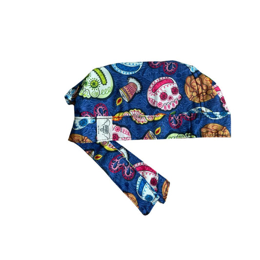 Gorro Medico Quirúrgico - Día De Muertos - Calaveritas - Pan De Muertos - Esqueletos