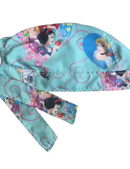 Gorro Medico Quirúrgico - Princesas Disney - Cenicienta - Celeste