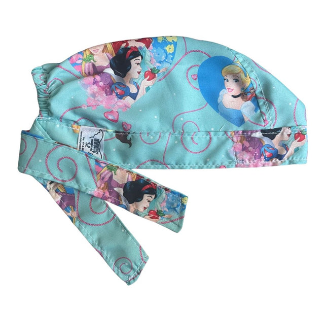Gorro Medico Quirúrgico - Princesas Disney - Cenicienta - Celeste