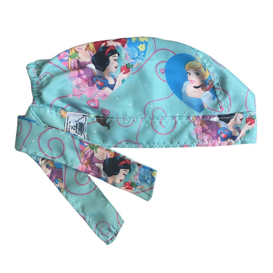 Gorro Medico Quirúrgico - Princesas Disney - Cenicienta - Celeste