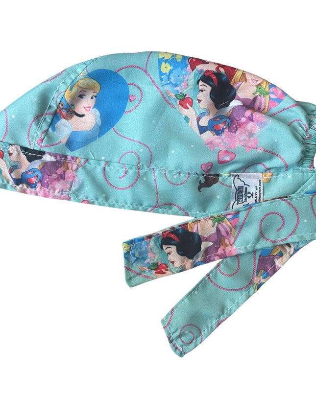 Gorro Medico Quirúrgico - Princesas Disney - Cenicienta - Celeste