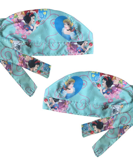 Gorro Medico Quirúrgico - Princesas Disney - Cenicienta - Celeste