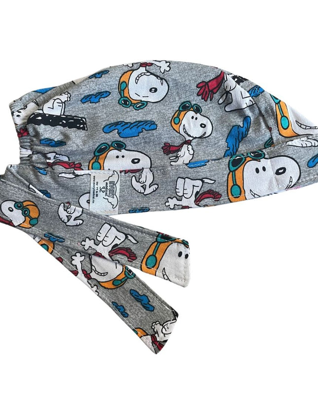 Gorro Quirúrgico - Snoopy - Gris Claro