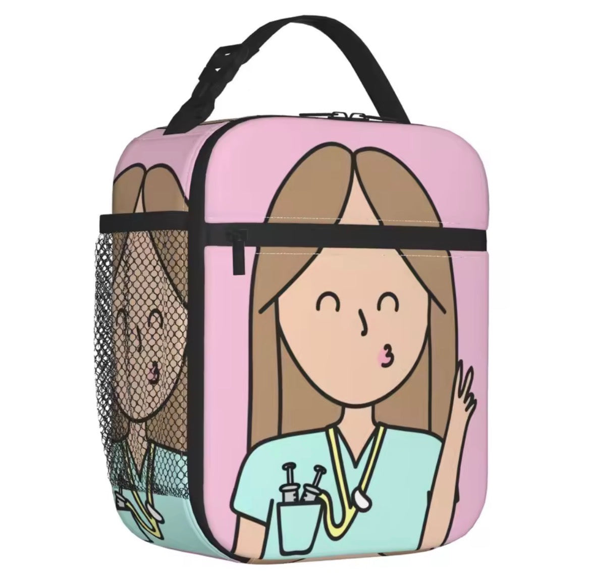 Bolsa De Almuerzo LONCHERA TERMICA - Enfermera y JERINGA -