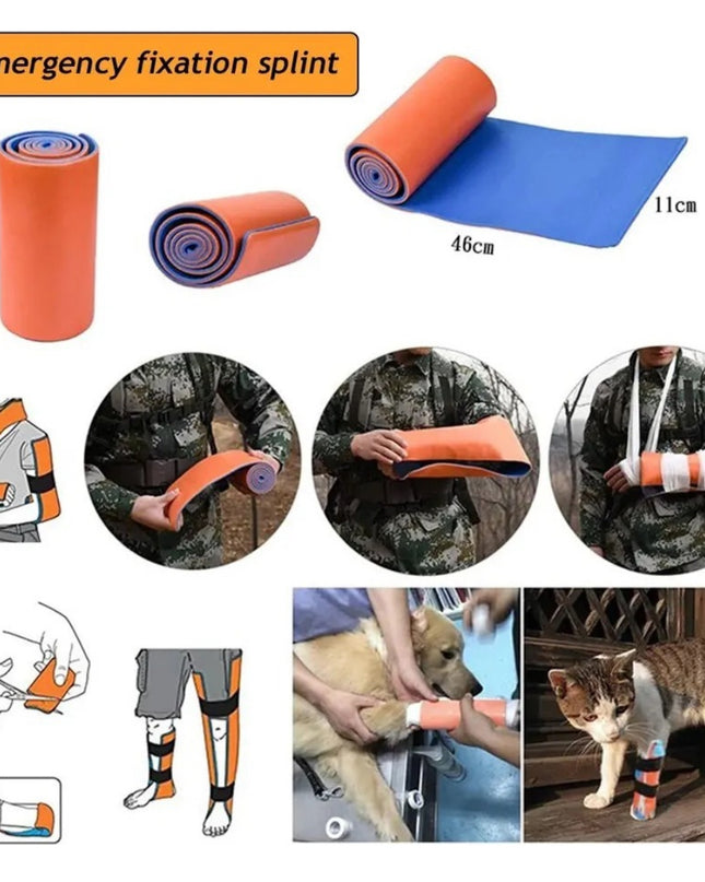 Rollo De Férula De Aluminio Fija Primeros Auxilios Universal