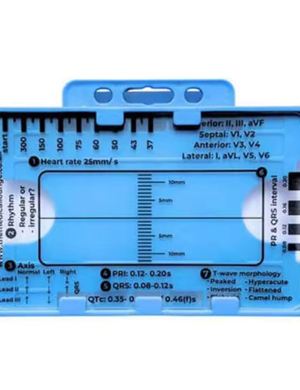 Regla de 7 pasos de Ecg / EKG para interpretación Analizador