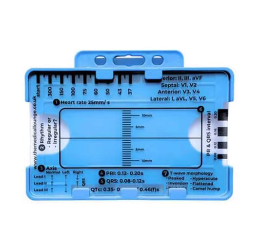 Regla de 7 pasos de Ecg / EKG para interpretación Analizador