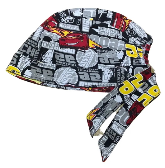 Gorro Quirúrgico - Cars - Nascar - Gris