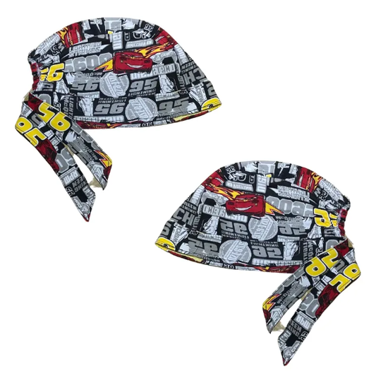 Gorro Quirúrgico - Cars - Nascar - Gris
