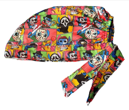 Gorro Medico Quirúrgico - Stitch Dia de Muertos - Halloween - Colores