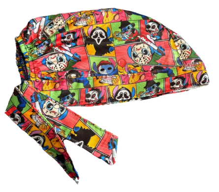 Gorro Medico Quirúrgico - Stitch Dia de Muertos - Halloween - Colores