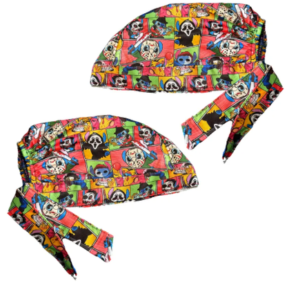 Gorro Medico Quirúrgico - Stitch Dia de Muertos - Halloween - Colores