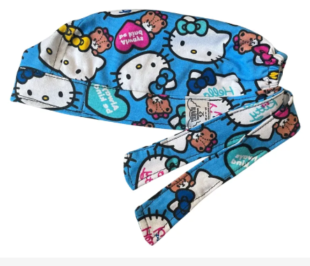 Gorro Quirúrgico - Hello Kitty - Azul 2