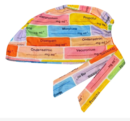 Gorro Quirúrgico -Anestesiología - Negro