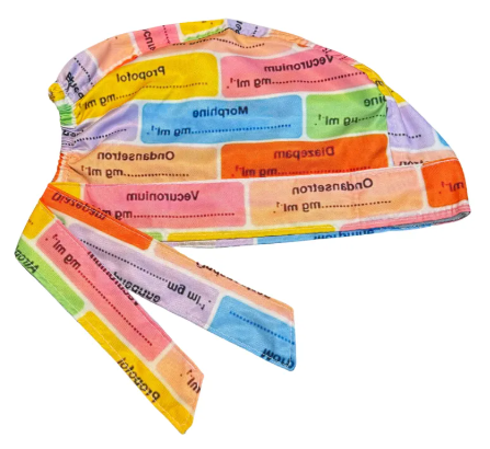 Gorro Quirúrgico -Anestesiología - Negro