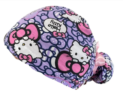 Gorro Quirúrgico - Hello Kitty - Listón - Lila