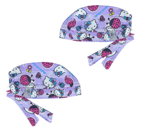 Gorro Medico Quirúrgico - Hello Kitty - Lila
