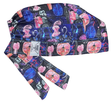 Gorro Medico Quirúrgico - Anatomi Humana - Versalius - Negro 3