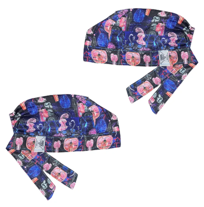 Gorro Medico Quirúrgico - Anatomi Humana - Versalius - Negro 3