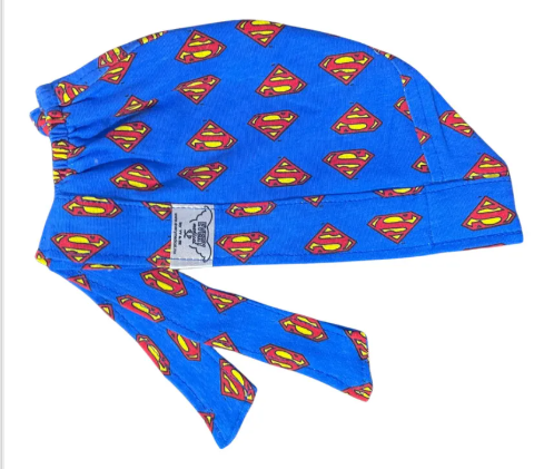 Gorro Medico Quirúrgico - Superman - Azul 2