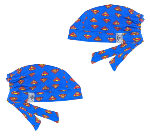 Gorro Medico Quirúrgico - Superman - Azul 2