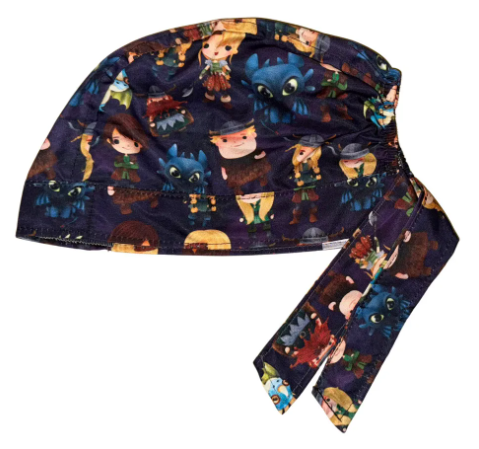 Gorro Medico Quirúrgico - Como Entrenar A Tu Dragon - Negro