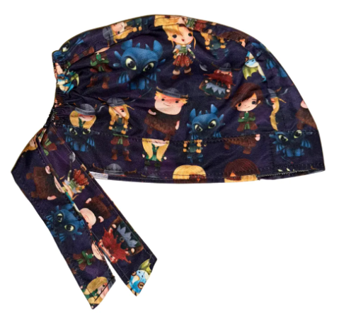 Gorro Medico Quirúrgico - Como Entrenar A Tu Dragon - Negro