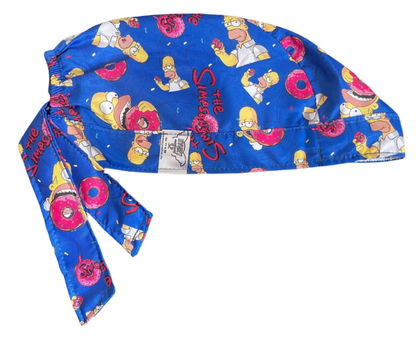 Gorro Medico Quirúrgico - Estampado Homero - The Simpsons - Azul Marino
