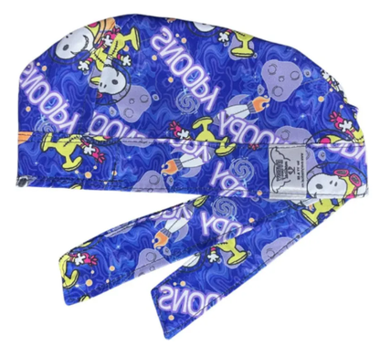 Gorro Medico Quirúrgico - Charly Brown - Snoopy - Azul