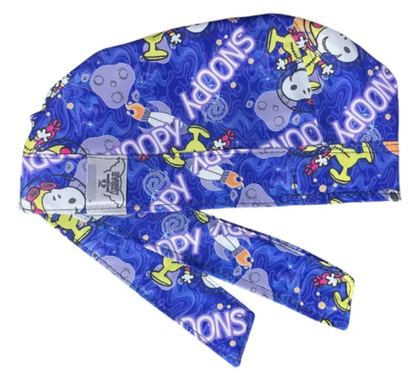 Gorro Medico Quirúrgico - Charly Brown - Snoopy - Azul