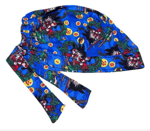 Gorro Medico Quirúrgico - Dragon Ball - Goku - Azul