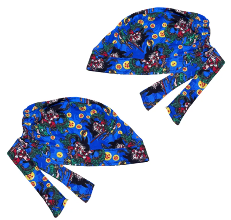 Gorro Medico Quirúrgico - Dragon Ball - Goku - Azul