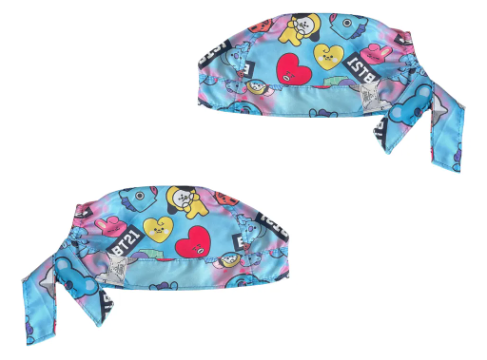 Gorro Medico Quirúrgico - Bts - Agua