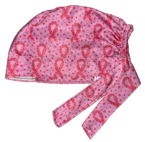 Gorro Medico Quirúrgico - Lucha Contra El Cancer De Mama 2 - Rosa