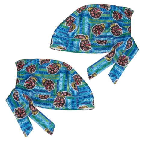 Gorro Medico Quirúrgico - Riñón - Nefrología - Agua