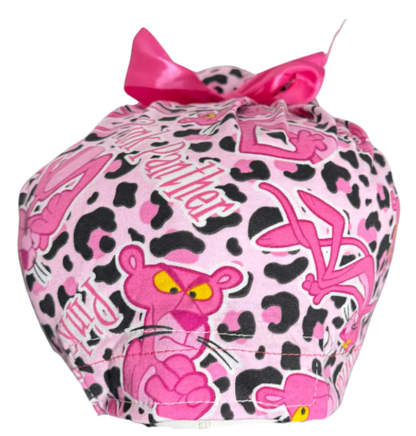 Gorro Medico Quirúrgico - La Pantera Rosa - Listón - Rosa