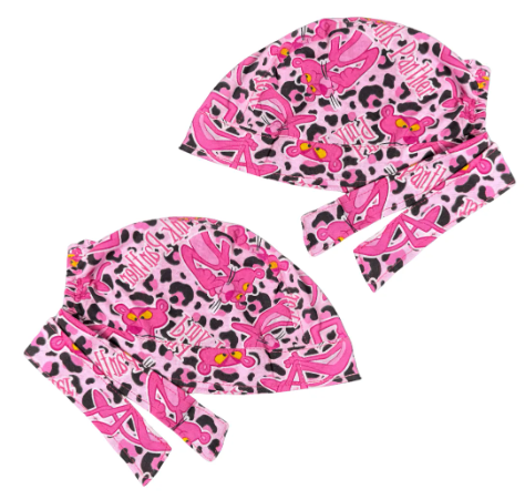 Gorro Medico Quirúrgico - La Pantera Rosa - Rosa
