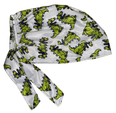 Gorro Medico Quirúrgico - Rugrats - Reptar - Blanco