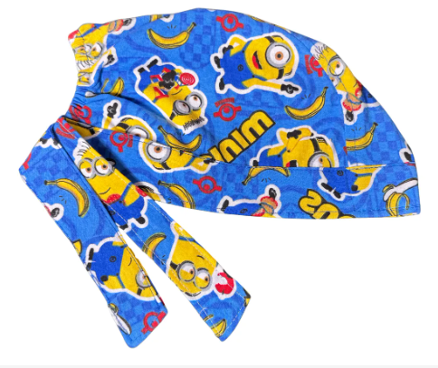 Gorro Medico Quirúrgico - Pediatría - Minions - Azul