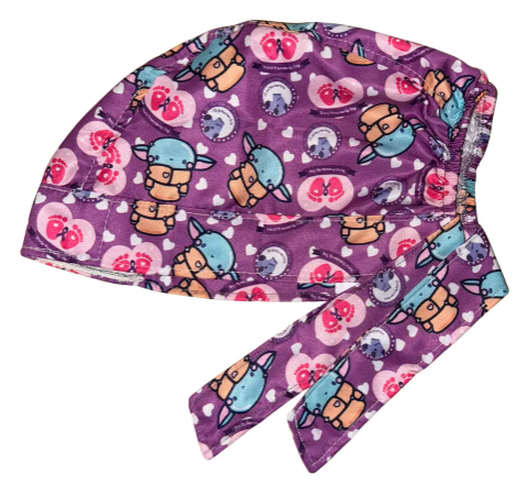 Gorro Medico Quirúrgico - Dia Del Prematuro - 17 Nov - Lila